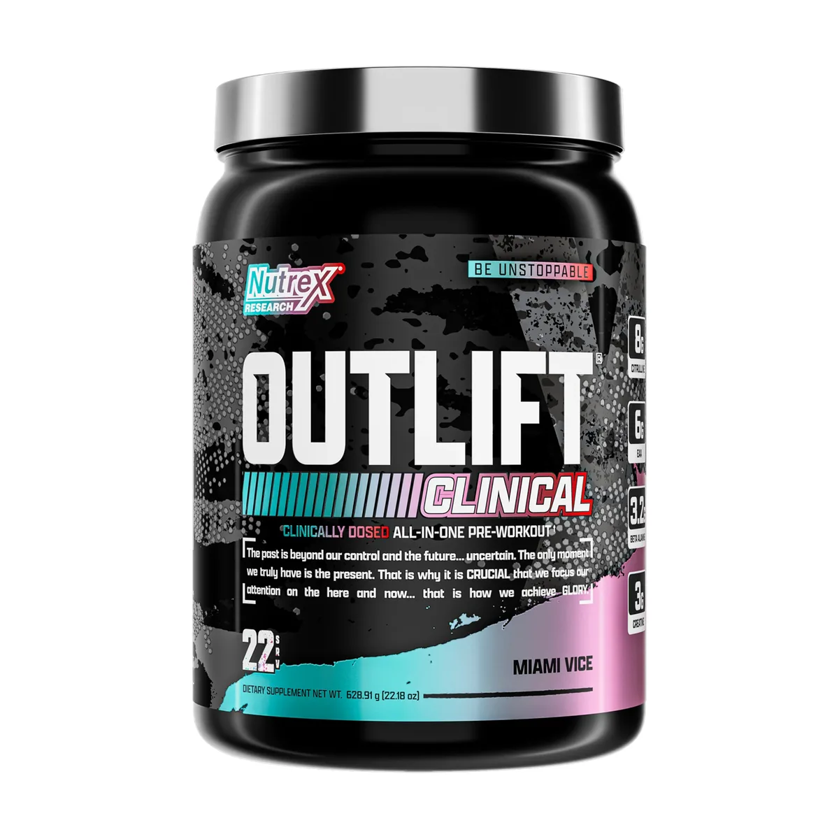 Предтренувальний комплекс Nutrex Outlift Clinical 628,9 г Miami Vice
