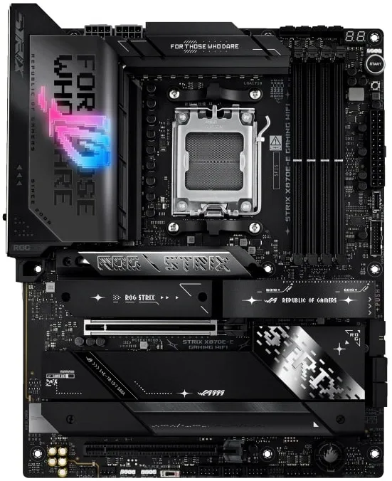 Материнcька плата ASUS ROG STRIX X870E-E GAMING WIFI sAM5 X870E 4xDDR5 M.2 HDMI Wi-Fi BT ATX