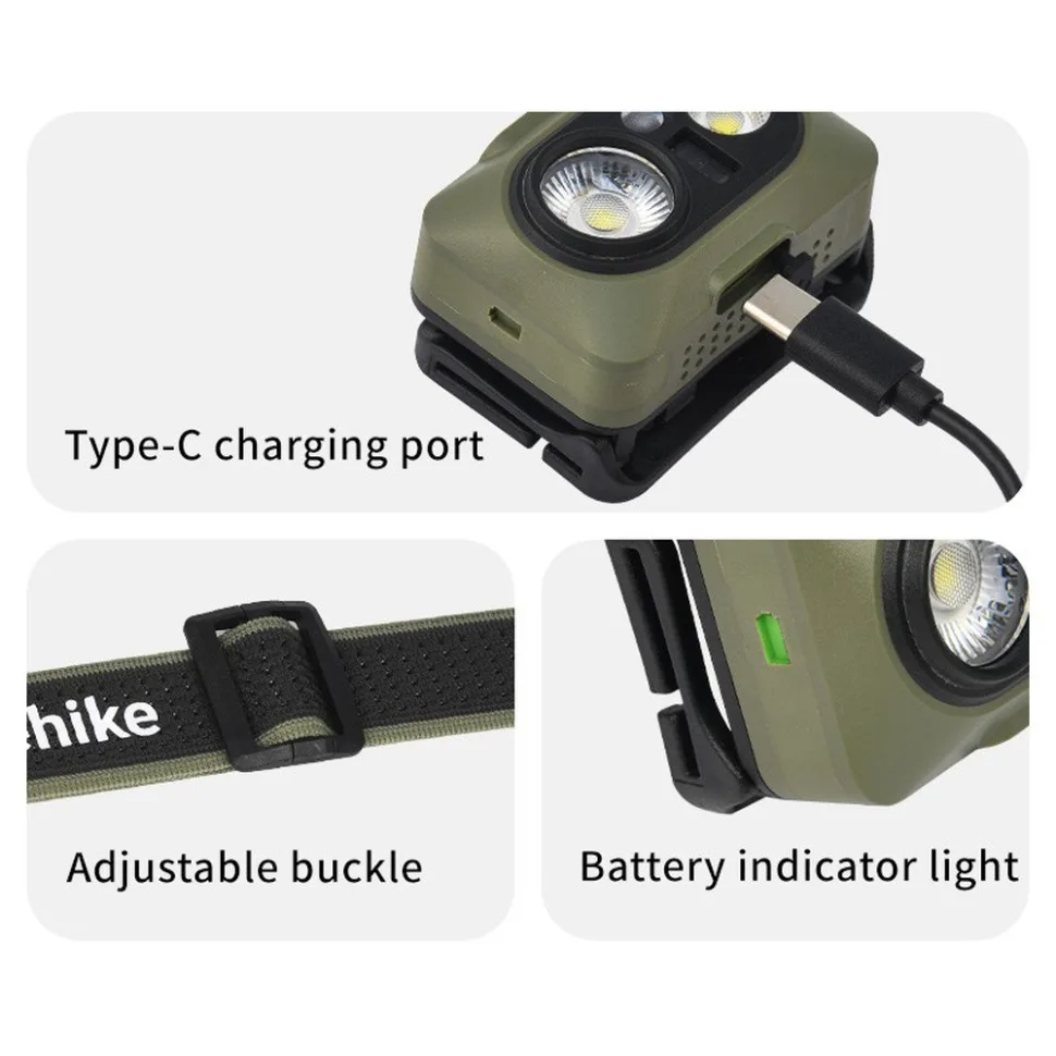 Налобный фонарь Naturehike ABS 5,7х3х3,8 см коричневый.
