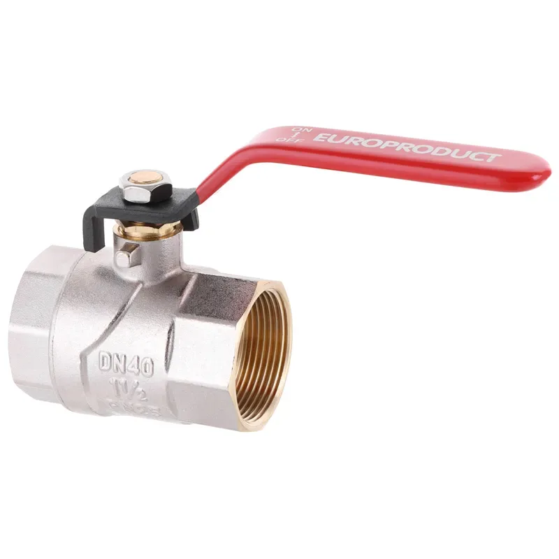 Кран шаровой Europroduct латунь 1 1/2" стальной