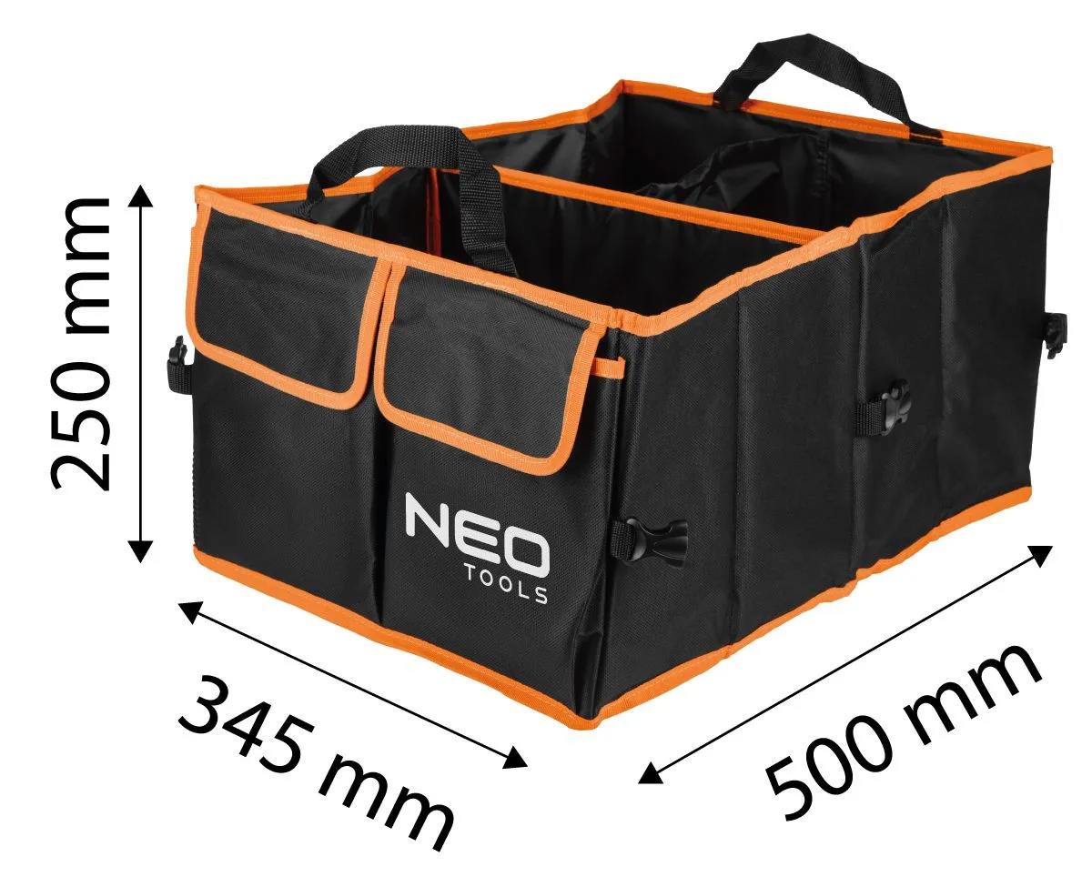 Органайзер автомобільний Neo Tools PE 600D 50х34,5х25 см чорний