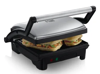 Гриль Russell Hobbs електричний металевий 210х240 мм чорний 1800 Вт антипригарний