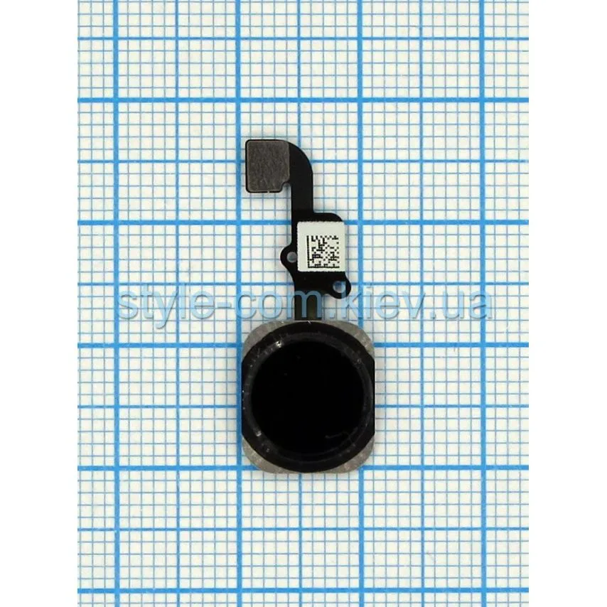 Шлейф для iPhone 6 Plus чорний з кнопкою меню Original Quality