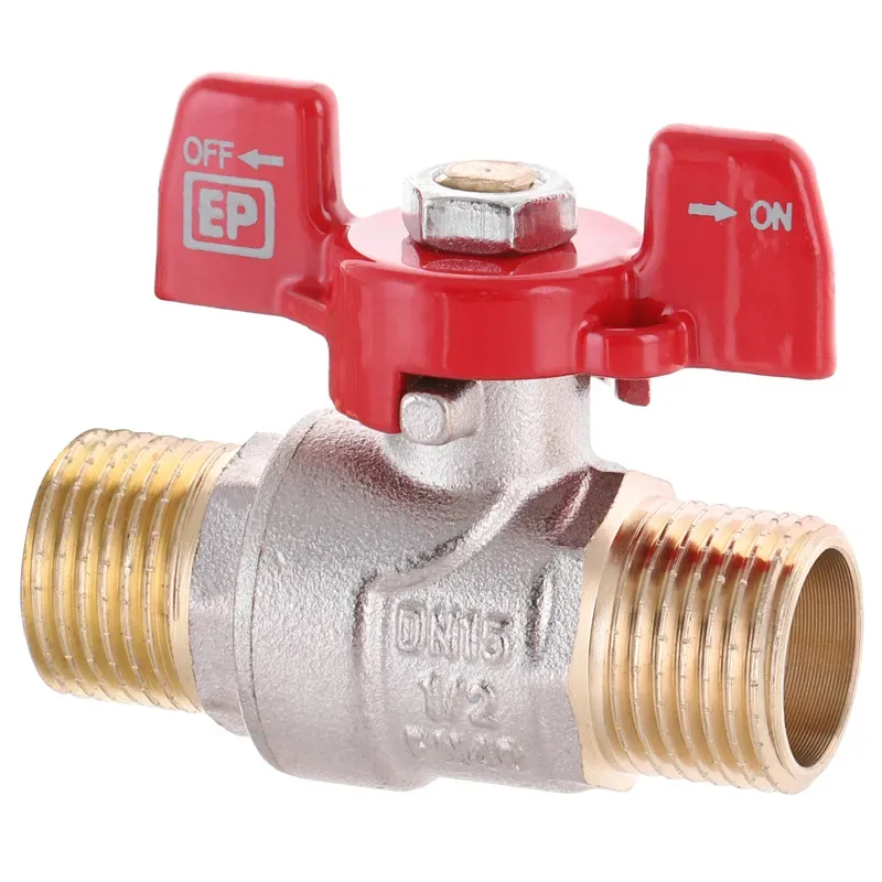 Кран шаровой Europroduct латунь 1/2" стальной