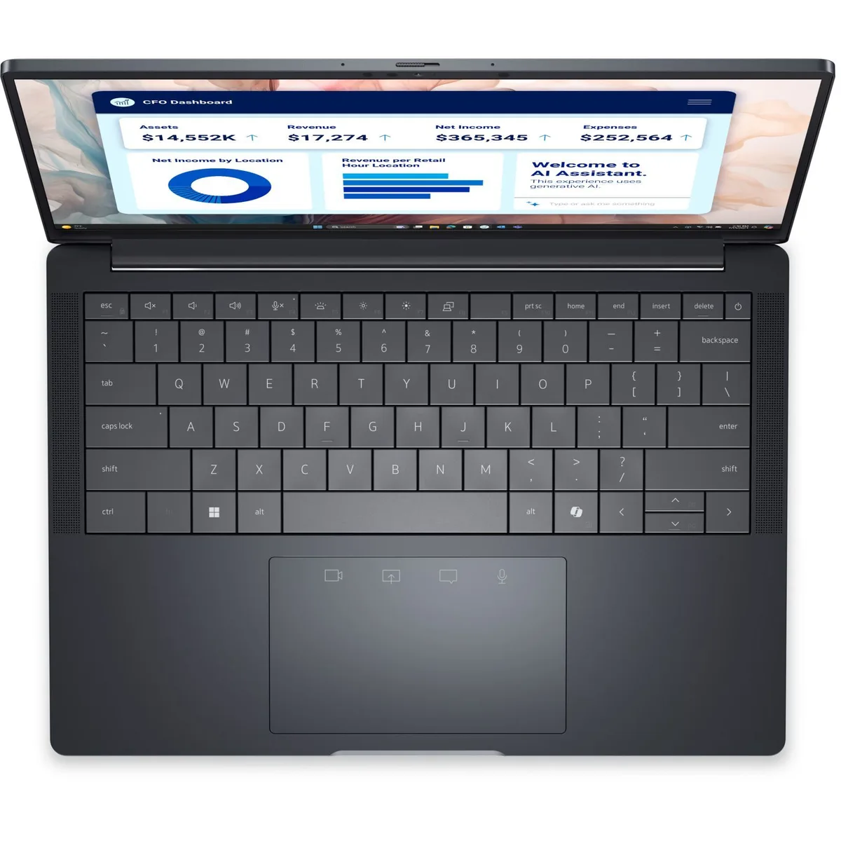 Ноутбук Dell Pro 14 Premium 14" QHD+ OLED Touch, Intel U7-268V, 32GB, F512GB, UMA, Win11P, черный.
