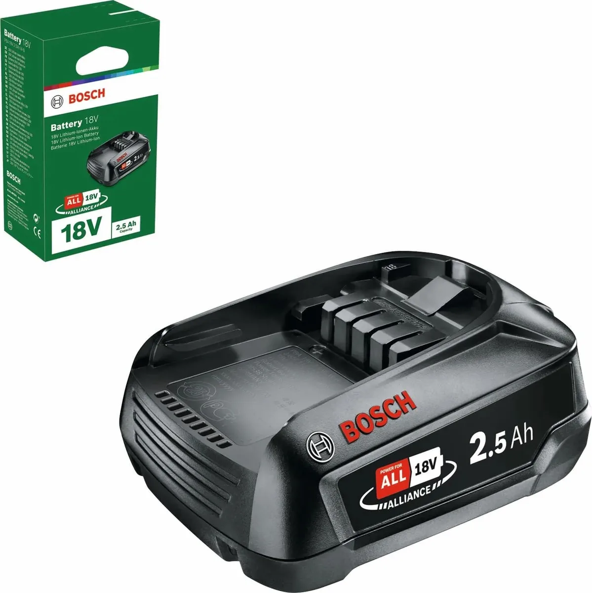 Акумулятор Bosch PBA 18В 2.5А·год легкий 0.3кг