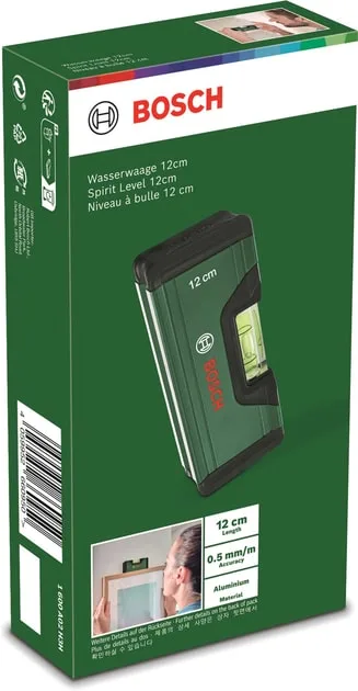 Рівень Bosch, 12 см, 1 капсула, алюмінієвий.