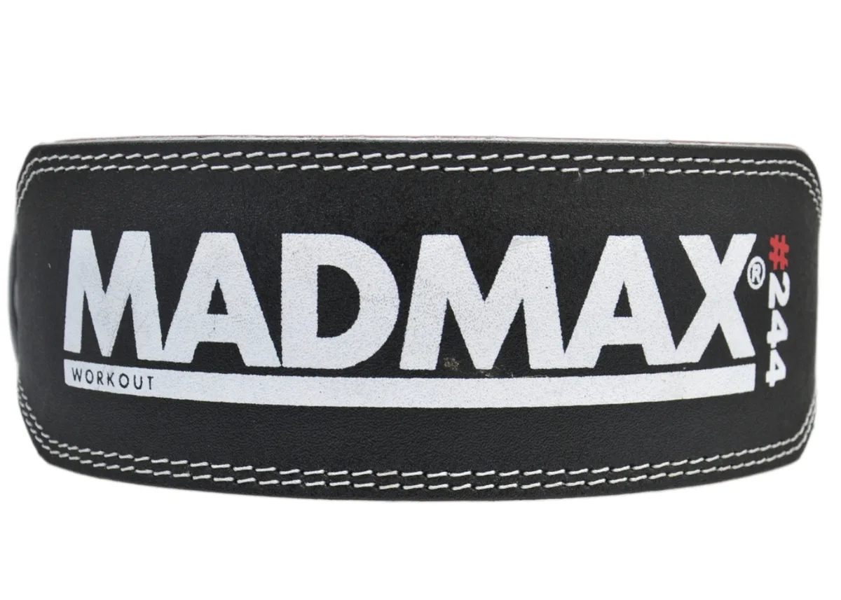 Пояс для важкої атлетики MadMax шкіряний XL чорний