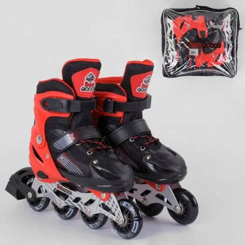 Роликовые коньки Best Roller Красивые с подсветкой для детей размер 30-33 колеса PVC в сумке.
