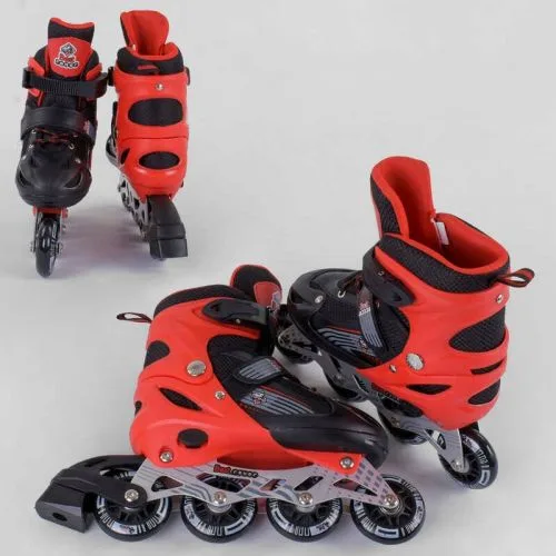 Роликовые коньки Best Roller Красивые с подсветкой для детей размер 30-33 колеса PVC в сумке.