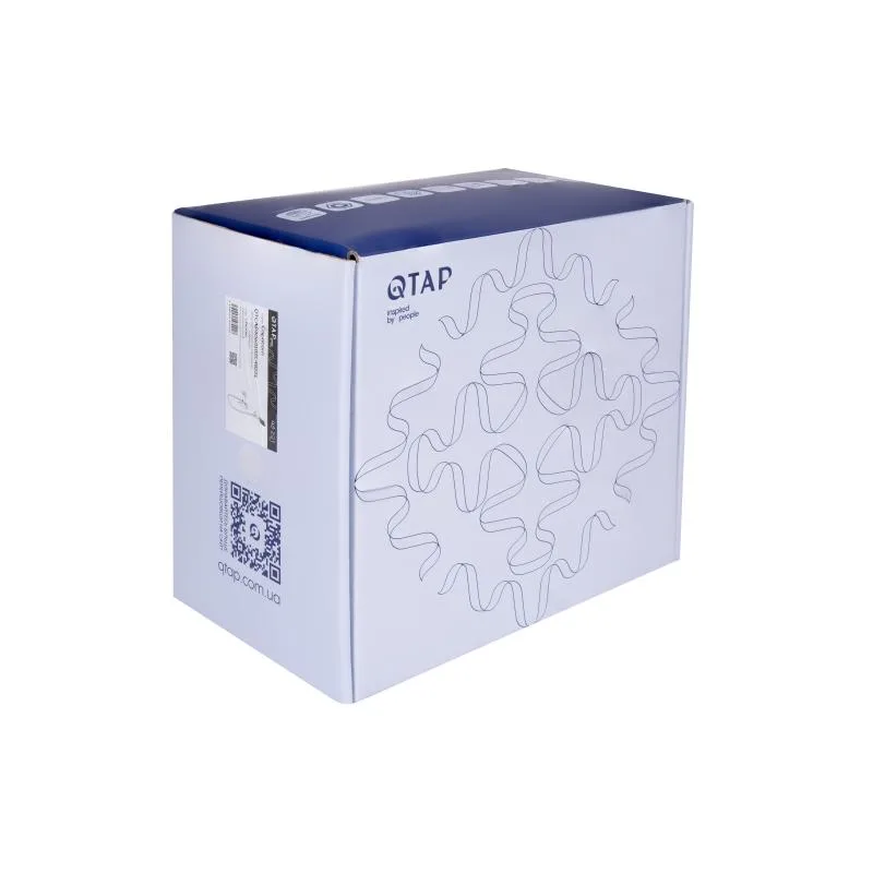 Змішувач для душу одноважільний Qtap Capricorn 4060102 хромований латунь 325х185х75 мм