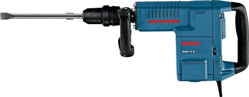 Відбійний молоток Bosch Professional GSH 11E, 1500 Вт, 16.8 Дж, 900-890 уд/хв, вага 10.1 кг.