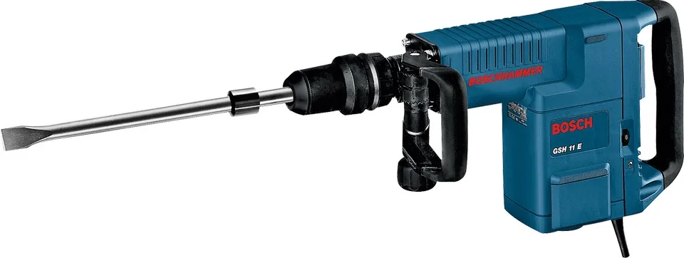 Відбійний молоток Bosch Professional GSH 11E, 1500 Вт, 16.8 Дж, 900-890 уд/хв, вага 10.1 кг.