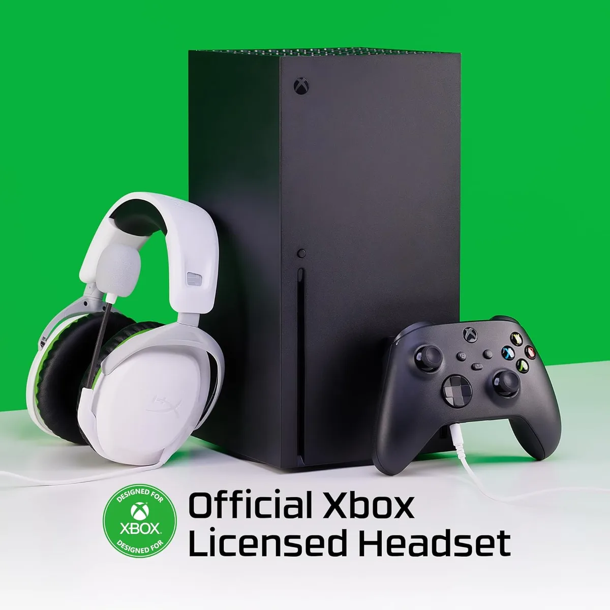 Гарнітура HyperX Cloud Stinger 2 Xbox, mini-jack, біло-зелений