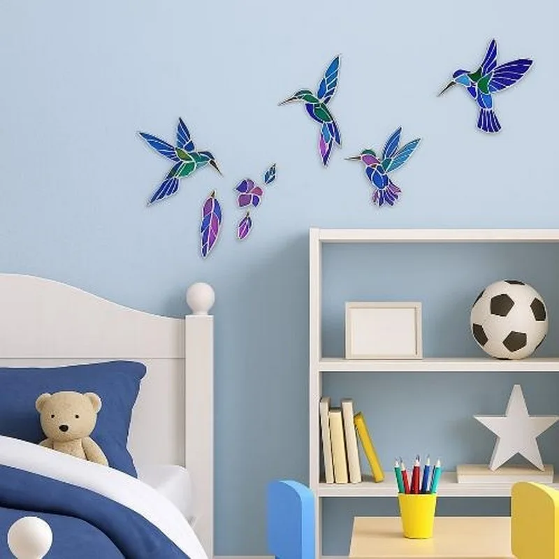 Набір вітражного живопису Fabrika Decoru МДФ 30х40 см Колібрі