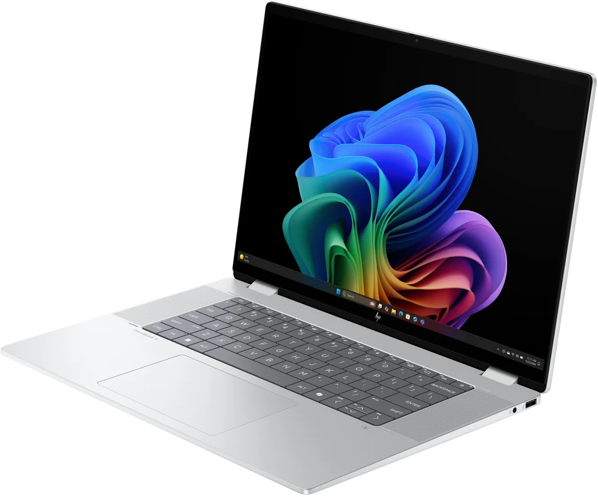 Ноутбук HP OmniBook X Flip x360 16-as0000ua 16" 3K OLED Touch, Intel U7-258V, 32GB, F1TB, UMA, Win11, сріблястий