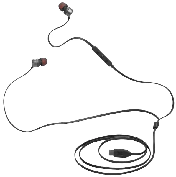 Гарнітура JBL дротова силіконова 9 мм Чорна USB-C