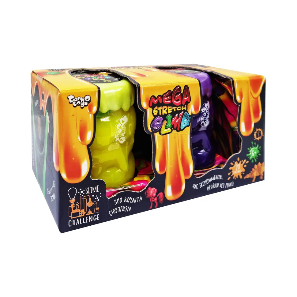 В'язка маса Danko Toys полімерна 2 банки флуоресцентна 17,5х9,5х8,5 см