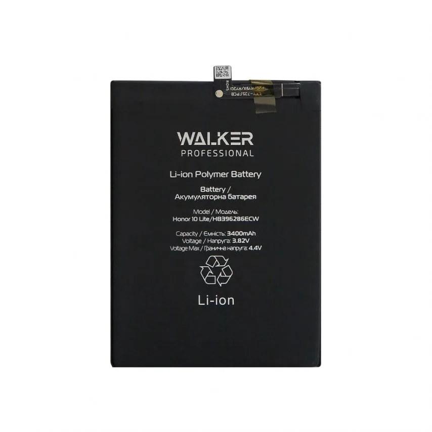 Акумулятор WALKER 3400mAh для Huawei Honor 10 Lite P Smart 2019 3,82V Original
