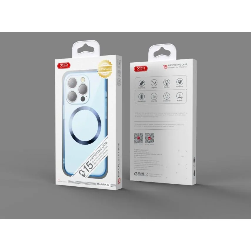 Чохол MagSafe XO силіконовий чорний для iPhone 15 Pro