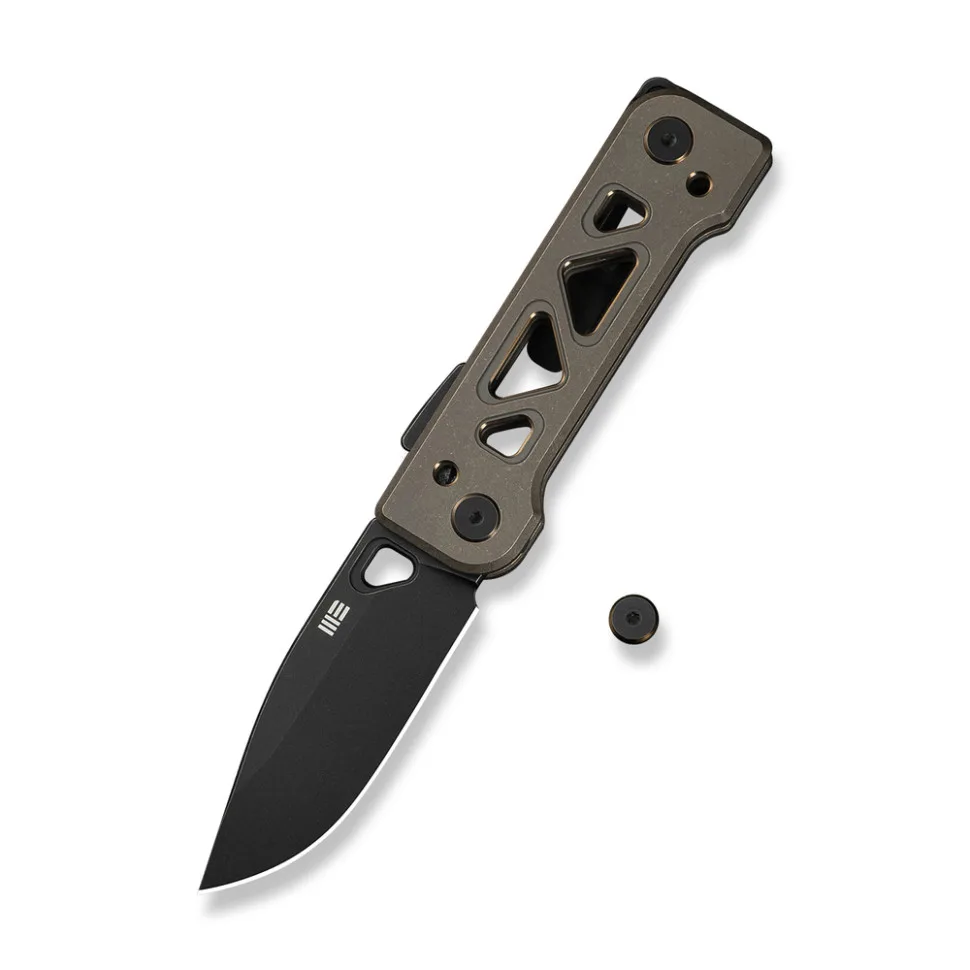Ніж складаний Weknife титановий 171,3 мм чорний CPM 20CV