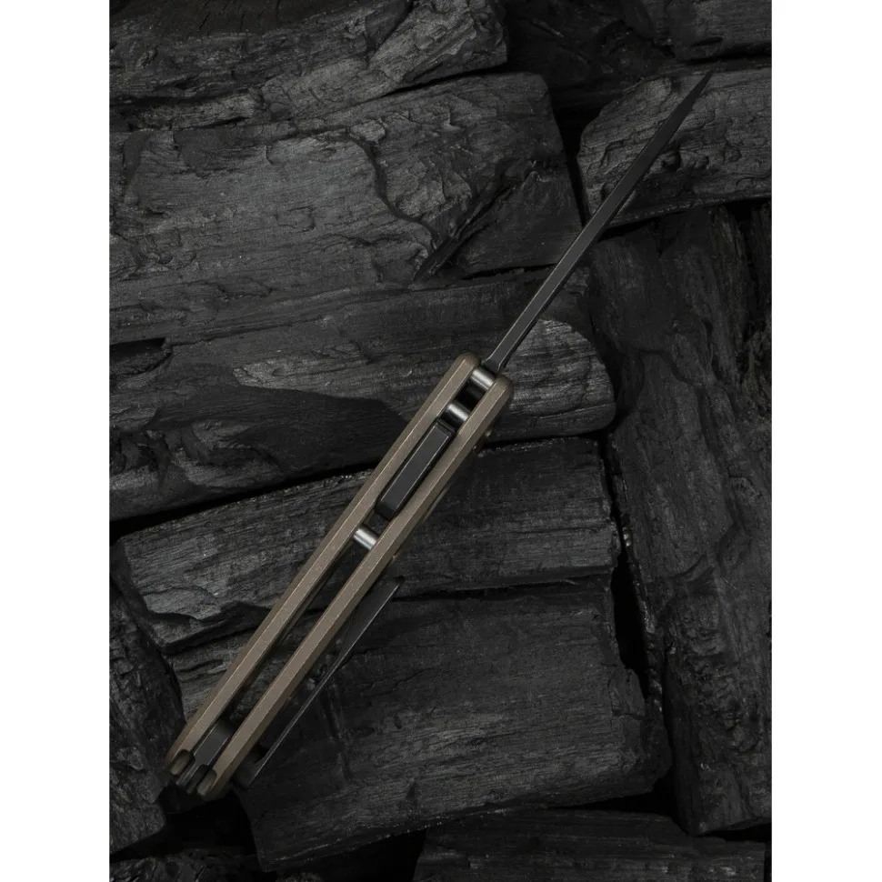Ніж складаний Weknife титановий 171,3 мм чорний CPM 20CV