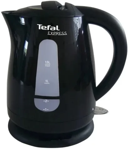 Электрочайник Tefal Express 15л, пластиковый, черный блестящий