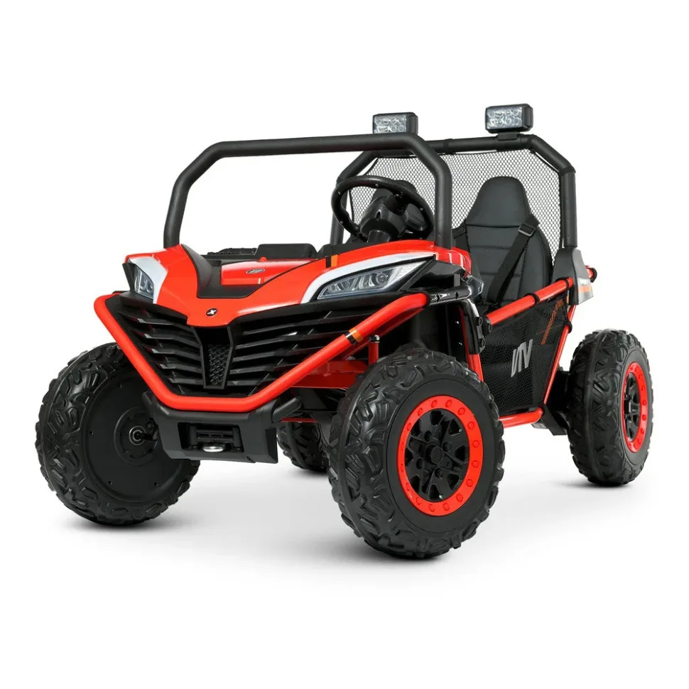 Дитячий електромобіль Bambi Racer екокожа 123 см Червоний