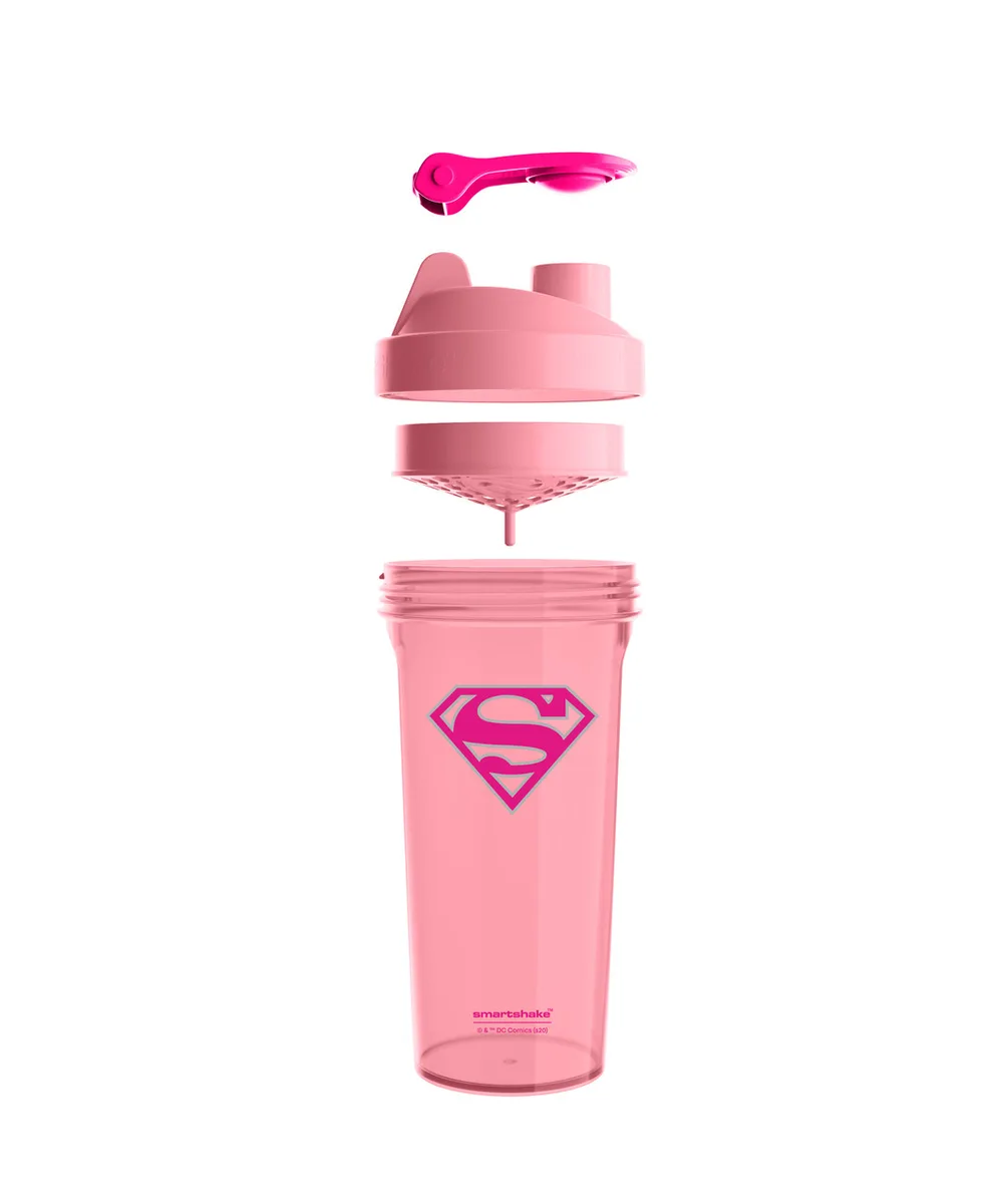 Шейкер спортивний SmartShake пластик 800 мл Рожевий