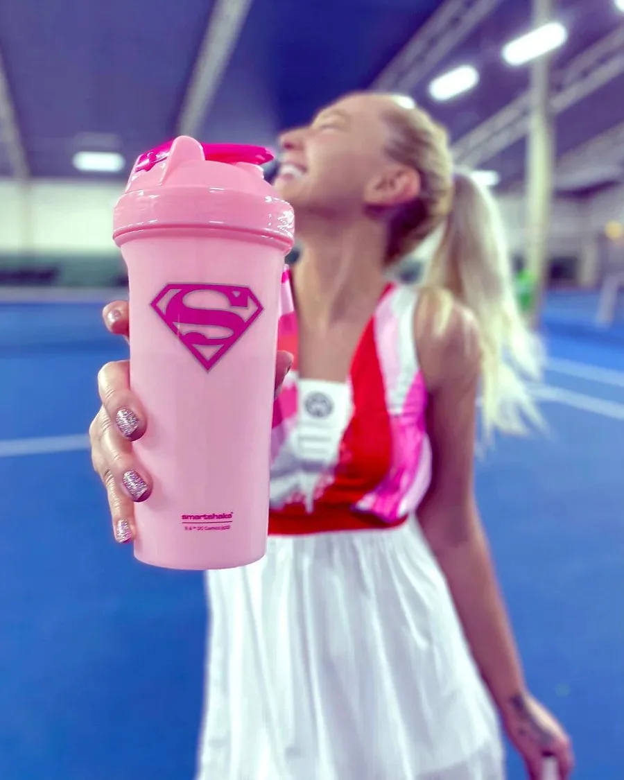 Шейкер спортивний SmartShake пластик 800 мл Рожевий