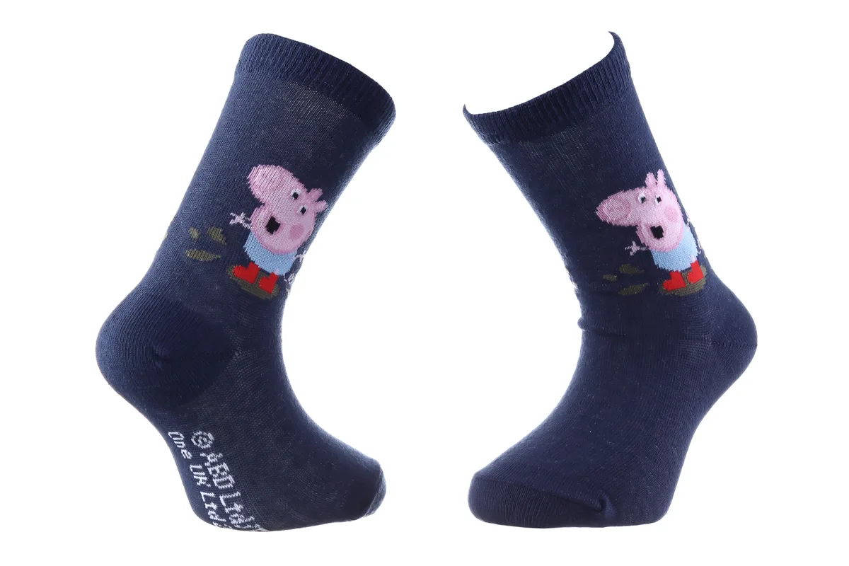 Шкарпетки PEPPA PIG 60% бавовна 19-22 синій