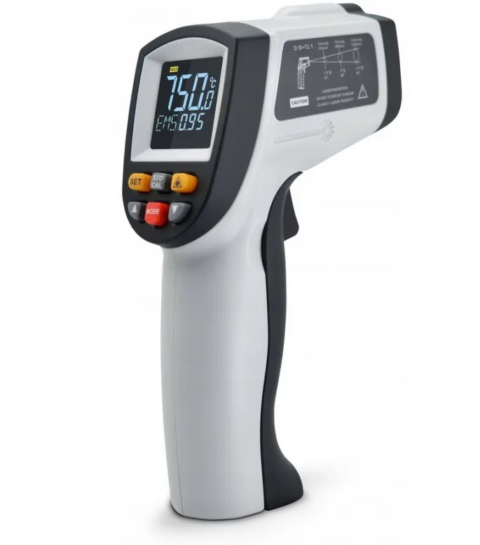 Пирометр инфракрасный Benetech GT750 -50-750 °C цветной ЖК дисплей 12:1