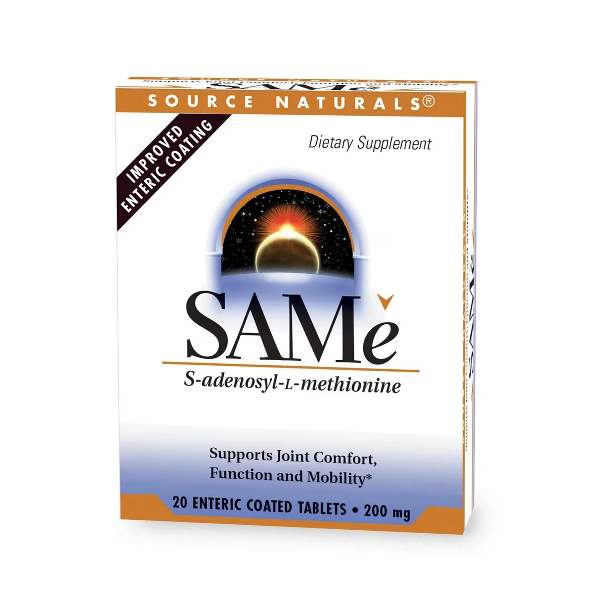 SAMe 200 мг кишково-розчинні таблетки 20 шт Source Naturals