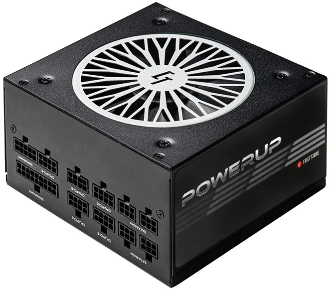 Блок живлення CHIEFTEC PowerUP  (850W), >90%, 80+ Gold, 120мм, 1xMB 24pin(20+4), 2xCPU 8pin(4+4), 3xMolex, 9xSATA, 6xPCIe 8pin(6+2), Fully Modular