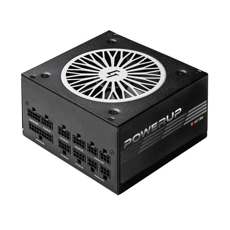 Блок питания CHIEFTEC PowerUP (850W), >90%, 80+ Gold, 120мм, 1xMB 24pin(20+4), 2xCPU 8pin(4+4), 3xMolex, 9xSATA, 6xPCIe 8pin(6+2), Полностью модульный.