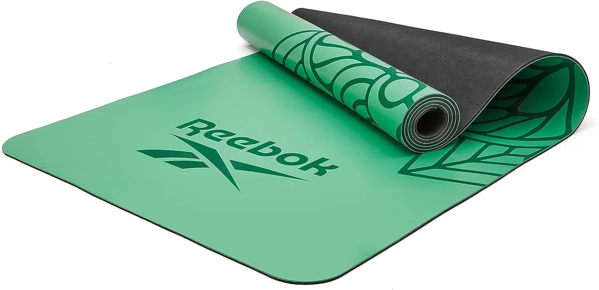 Килимок для йоги Reebok натуральний каучук 176х61х0,4 см зелений мандала