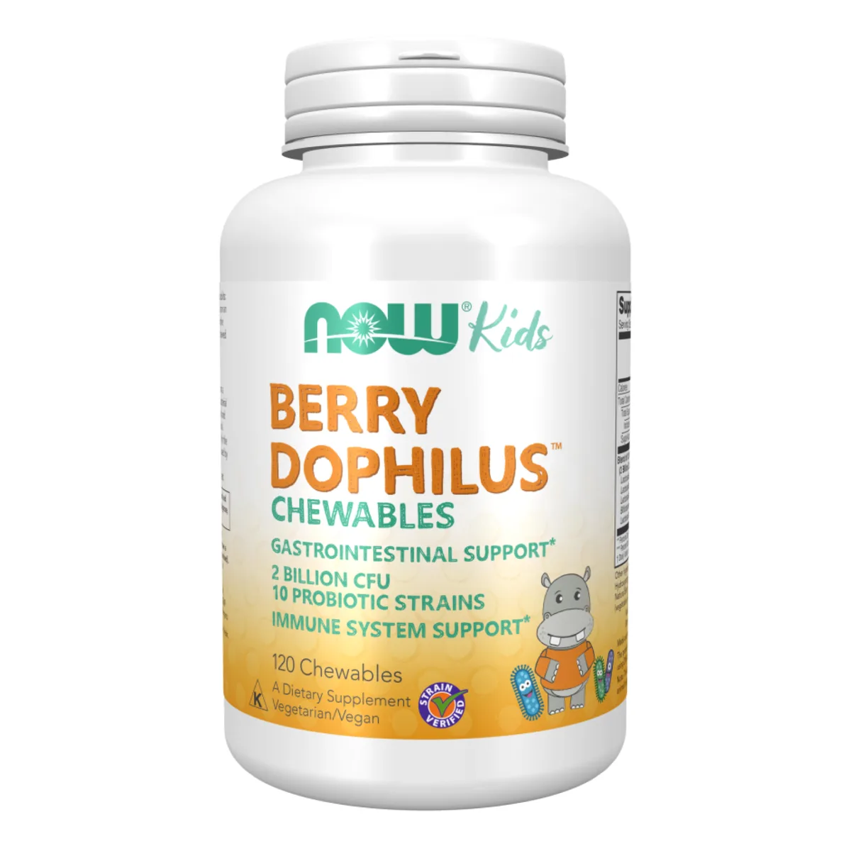 Пробіотики NOW Foods BerryDophilus Kids 120 жувальних таблеток для дітей