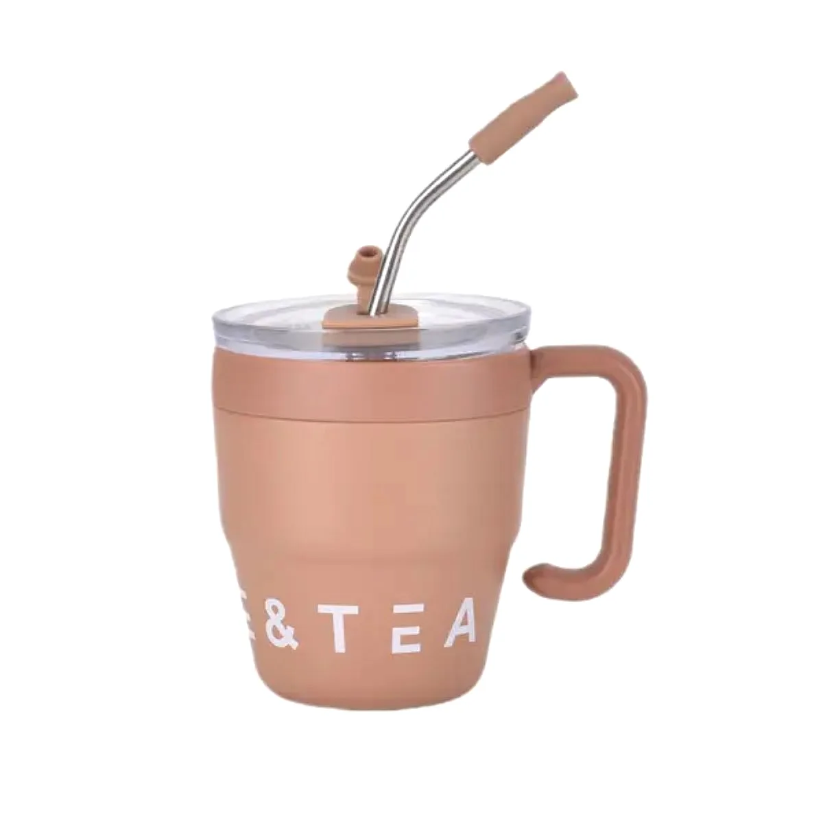 Термочашка Coffee & Tea нержавіюча сталь 480 мл коричнева