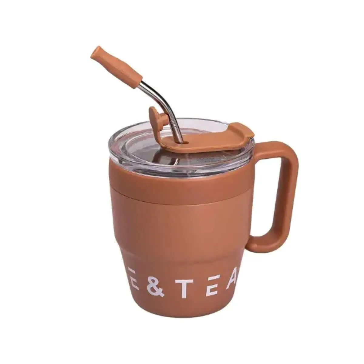 Термочашка Coffee & Tea нержавіюча сталь 480 мл коричнева