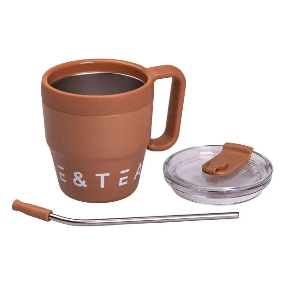 Термочашка Coffee & Tea нержавіюча сталь 480 мл коричнева