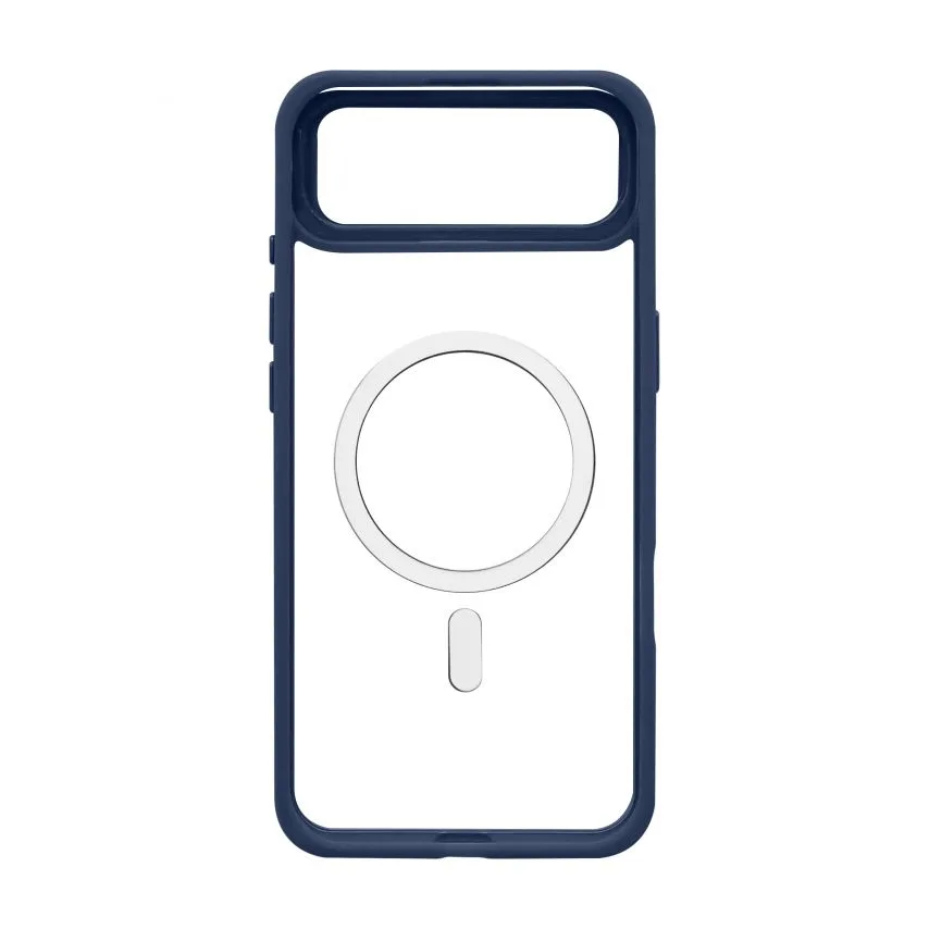 Чохол MagSafe з підставкою для смартфона пластик силікон синій