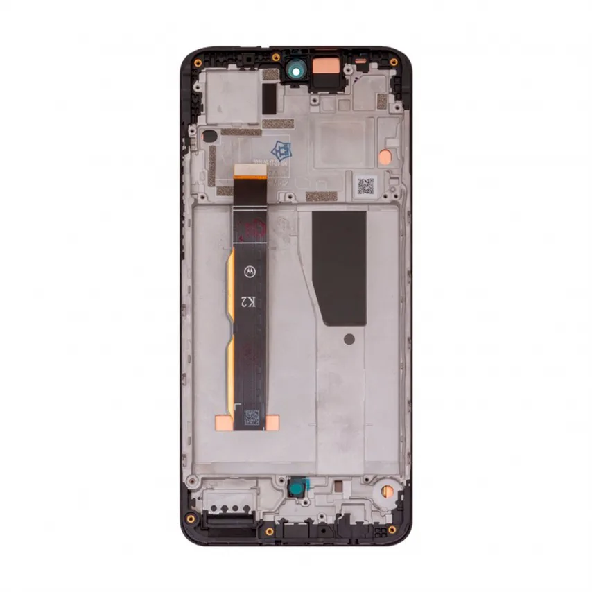 Дисплей P-OLED для Motorola Moto G84 5G 6,55 дюйм чорний з сенсором і рамкою Service Original