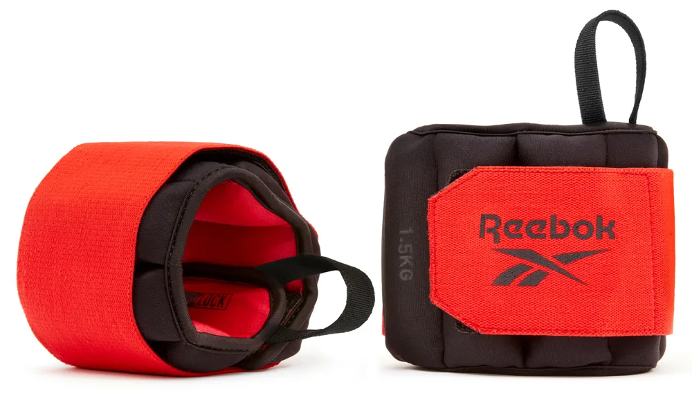 Обважнювачі зап'ястя Reebok залізний пісок 1.5 кг чорний червоний