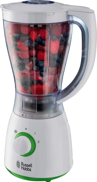 Стаціонарний блендер Russell Hobbs пластик 1,5 л Білий/Зелений 500 Вт 2 швидкості