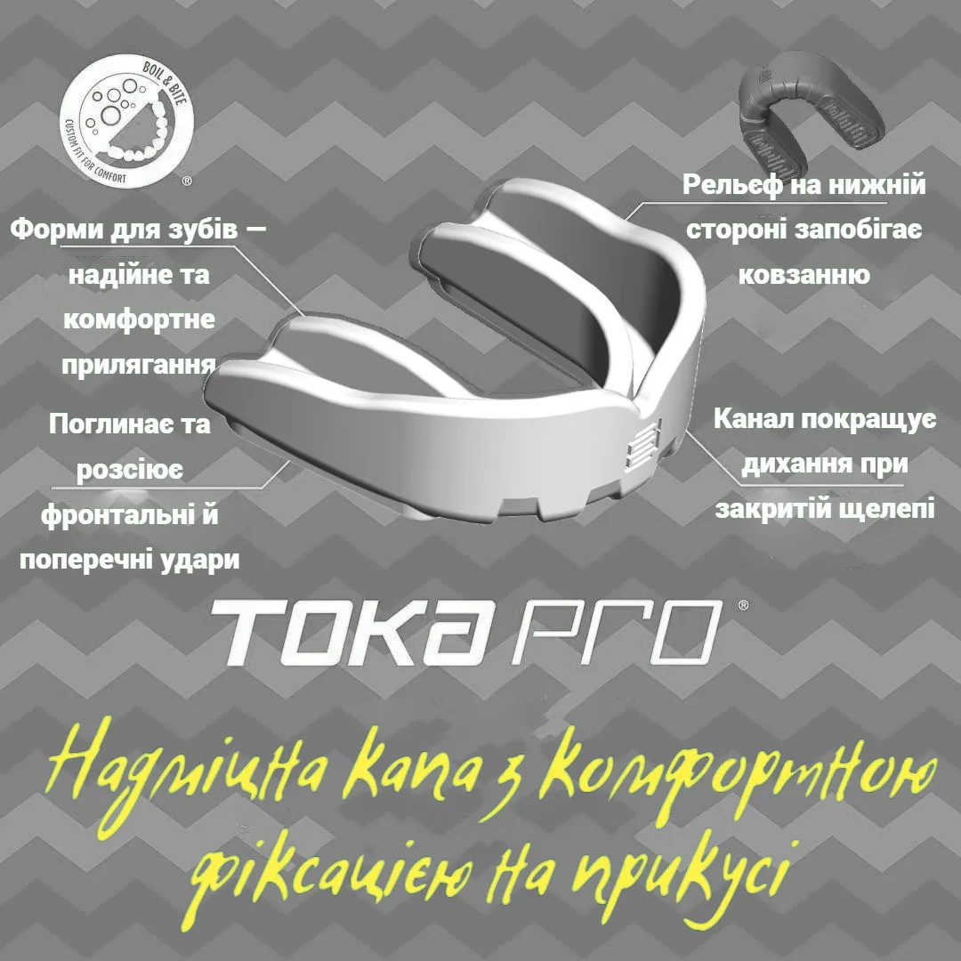 Капа MAKURA термопластик дитяча до 10 років біла
