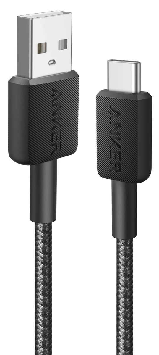 Кабель Anker USB-A до USB-C 1,8 м Нейлон Чорний