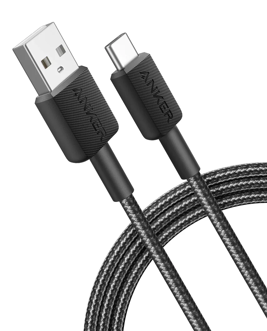 Кабель Anker USB-A до USB-C 1,8 м Нейлон Чорний