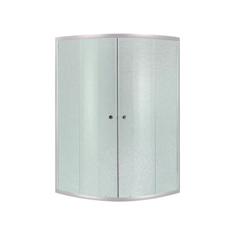 Душова кабіна SC90x90.SAT.HIGH.FR 90x90 см матове скло сатин розсувні двері