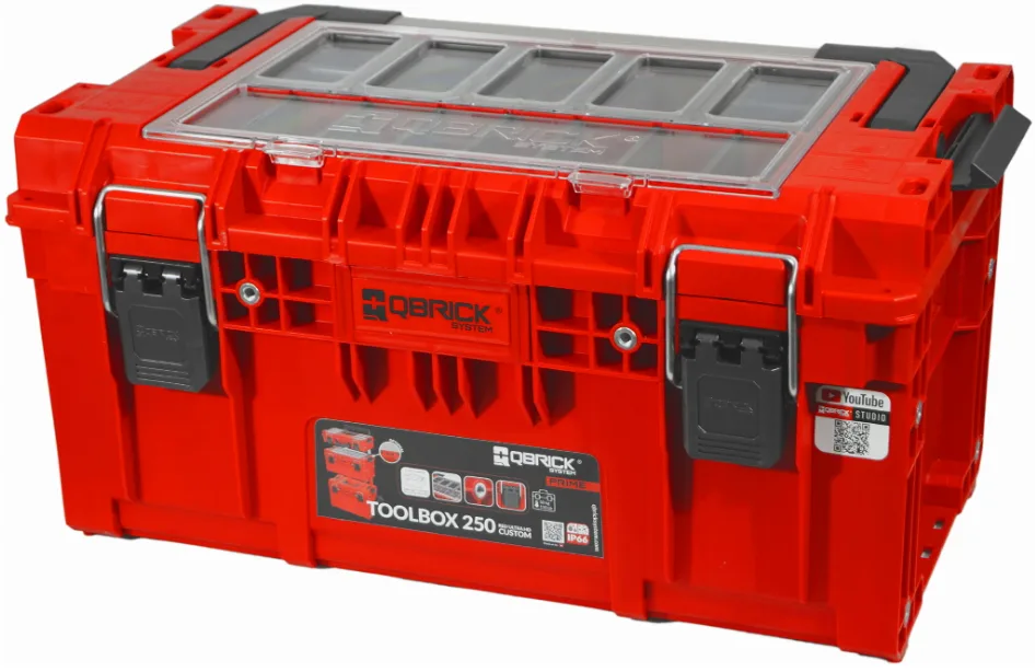 Ящик для інструментів Qbrick PRIME RED пластик 60х40х85 см
