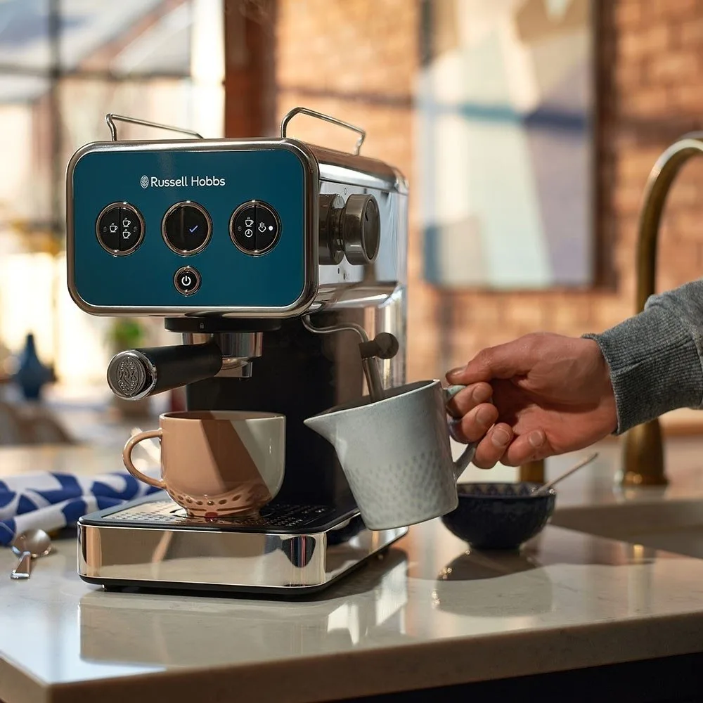 Кавоварка Russell Hobbs Distinctions Ocean ріжкова 11 л синьо-срібляста